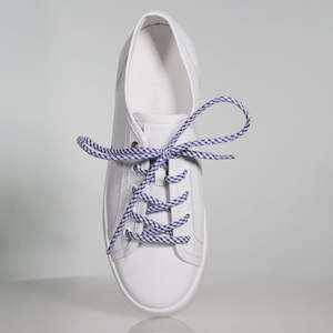 NAVY GINGHAM LACES