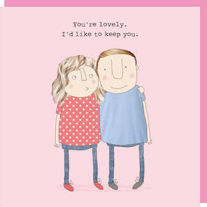 Homewares: YOU'RE LOVELY CARD