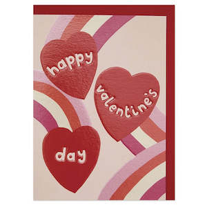 Happy Valentines Day Hearts Card