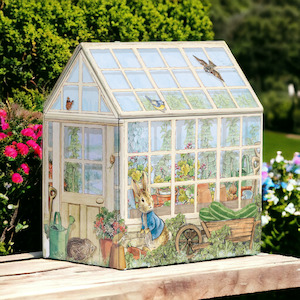 RABBIT GREENHOUSE TIN