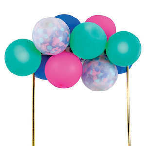 Homewares: BLUE TEAL BALLOON CAKE TOPPER