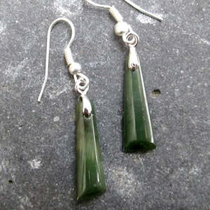 ADZE GREENSTONE EARRINGS