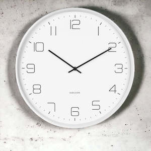 LOFTY MATT WHITE CLOCK