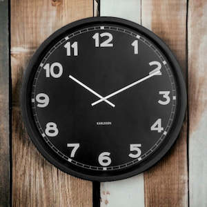 Classic Black Clock 40cm