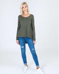 KHAKI WILLOW TEE