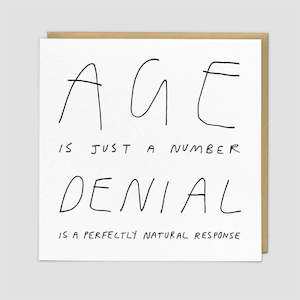 Homewares: AGE DENIAL CARD