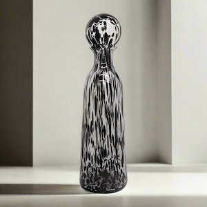 Tall Speckle Glass Decanter