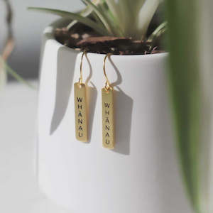 Homewares: GOLD WHANAU EARRING