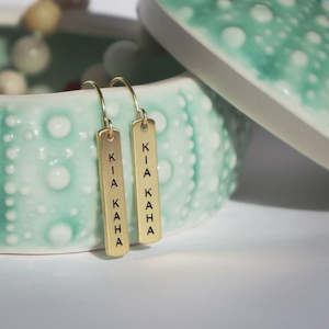 GOLD KIA KAHA EARRINGS