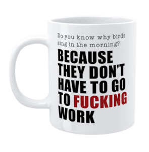 WHY BIRDS SING MUG