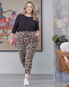 LEOPARD SLOUCH PANT