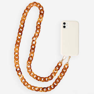 TORTOISE SHELL PHONE CHAIN