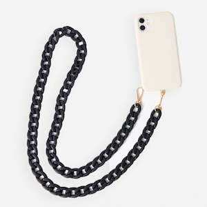 BLACK PHONE CHAIN