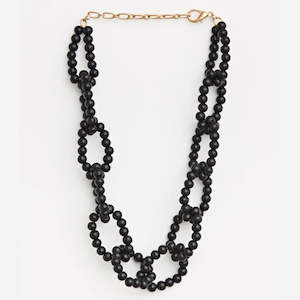 BLACK KNOT NECKLACE