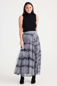 GREY TIE DYE SAMANTHA SKIRT