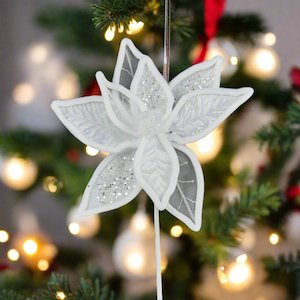 Homewares: SILVER POINSETTA