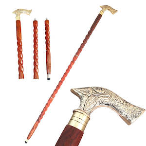 EMBOSSED HANDLE WALKING STICK