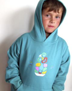 Hooded Sweatshirt: Tiki Hoodie Peppermint