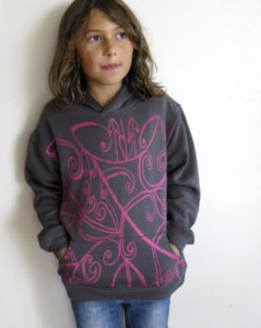 Koru Graffiti Hoodie Pink