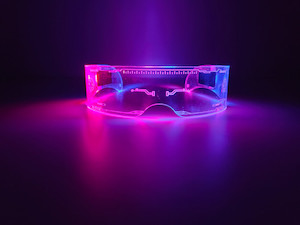 LED Clear Visor Glasses - Multi Colour RaveMum