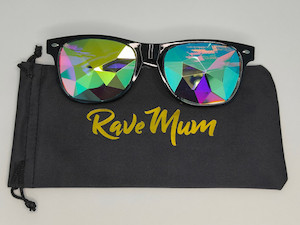 Kaleidoscope Glasses - Black Frame RaveMum