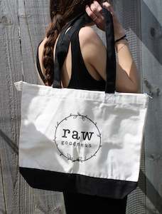 Health food wholesaling: Raw Goodness Tote Bag