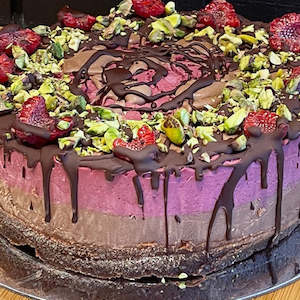 Products: Chocolate Raspberry Cheesecake