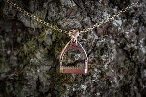 Stirrup Pendant - Rose Gold - Large