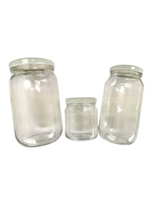 White Lid Jars