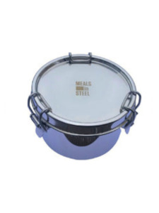 Re Usable: Meals in Steel Round Leakproof Lunchbox