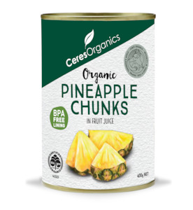 Organic Canned Pineapple Chunks