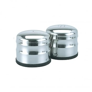 Salt & Pepper Shaker Set Ss Mini Jumbo