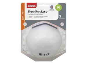 Dust Mask Esko P1 Disposable Pkt/3