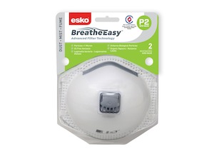 Dust Mask Esko P2 With Valve Pkt/2