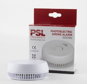 SMOKE ALARM PSL PHOTOELECTRIC GS536G 90mm