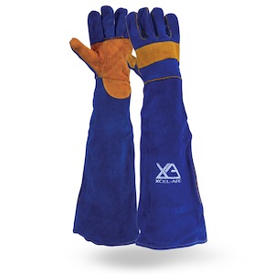 PPE & Safety Equipment: Gloves Welding Xcel-arc Full Arm Blue Xl