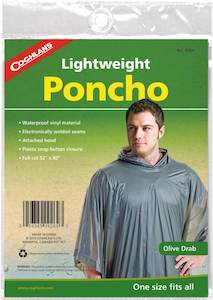 Poncho Coghlans 9269 Adult Pvc Olive Drab