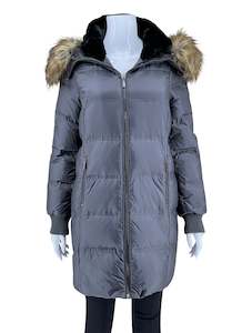 Michael Kors Gunmetal Down Coat