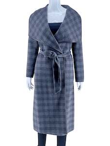 BCBGMAXAZRIA Plaid Wool Coat