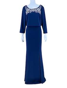 Adrianna Papell Tunic Evening Gown