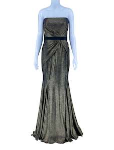 Badgley Mischka Strapless Evening Gown