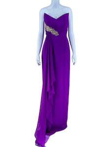 Womenswear: Marchesa Notte Strapless Silk Evening Gown