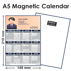 A5 Fridge Magnetic Calendars