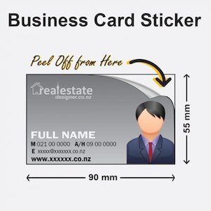 Business Card Stickers – Easy Peel off