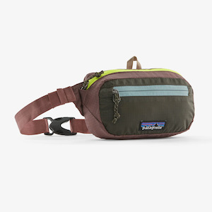 PATAGONIA ULTRALIGHT BLACK HOLE MINI HIP PACK - PATCHWORK: PINE NEEDLE GREEN