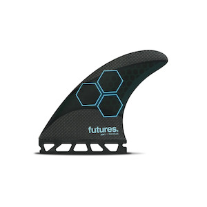 Thruster: FUTURES AM1 TECHFLEX TRI M - BLACK/BLUE