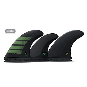 Thruster: FUTURES F6 ALPHA 5-FIN M - CARBON/TEAL