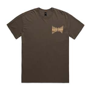 Real Surf Goofy Flame Heavy Faded Tee - Brown