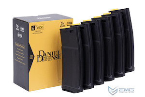 EMG Daniel Defense Licensed 230 Round Mid-Cap Polymer M4 Magazine Set (6 Pack)