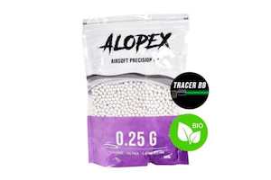 Hobby equipment and supply: Alopex BIO Tracer BB’s .25g 1kg (Green)